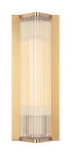 Matteo S02601AG - Palmira Aged Gold Brass Wall Sconce