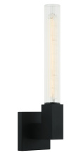 Matteo S03101BK - Odelle Matte Black Wall Sconce