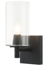 Matteo S04901MBCL - Candela Matte Black Wall Sconce