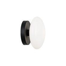 Matteo S05101MBOP - Pearlesque Matte Black Wall Sconce