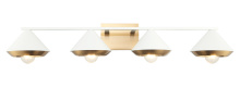 Matteo S06804WHAG - Velax White Wall Sconce