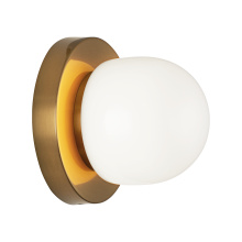 Matteo S14501AG - Pizzazz Aged Gold Brass Wall Sconce