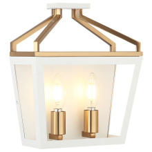 Matteo W67012WHAG - Mavonshire White + Aged Gold Brass Wall Sconce