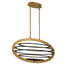 Eurofase 38153-013 - Ombra, Ovl, LED, Cha, Bra/blk