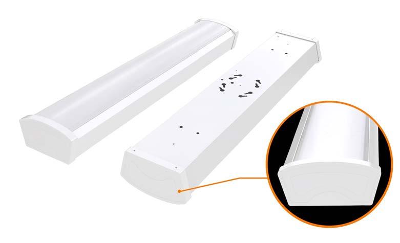 LED 4 ft.- Ceiling Wrap - 40W - 4000K - White Finish - 100-277V