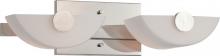 Nuvo 60/5192 - 2-Light Polished Nickel Vanity Light Fixture with Etched Opal Glass