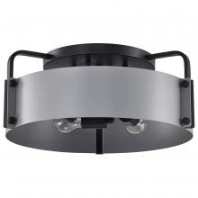 Nuvo 60/7851 - Altos 4 Light Semi Flush; 18 Inches; Gray and Matte Black Finish