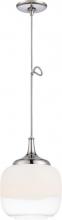 Nuvo 62/692 - Mini Stellar - LED Pendant with White to Clear Glass