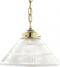 Nuvo SF76/254 - 1 Light - 10" - Pendant - Prismatic Cone Shade