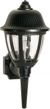 Nuvo SF77/854 - 1 Light - 18" - Wall Lantern - Swirl Dome Lantern w/Clear Acrylic Panels