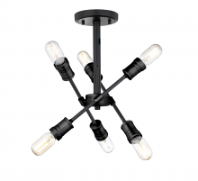 Lighting by PARK TRS1717BKBK - SEMI FLUSH 17"