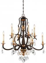 Minka N6459-652 - CHATEAU NOBLES - 10 LIGHT CHANDELIER