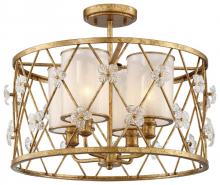 Minka N6565-596 - VICTORIA PARK - 4 LIGHT SEMI FLUSH