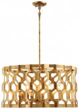Minka N6776-293 - CORONADE - 6 LIGHT DRUM PENDANT - SEMI FLUSH