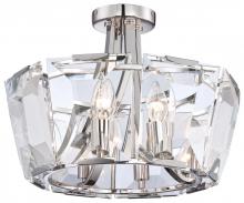 Minka N6987-613 - CASTLE AURORA - 8 LIGHT SEMI FLUSH