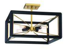 Minka N7853-707 - SABLE POINT - 4 LIGHT SEMI FLUSH