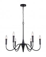 Canarm ICH1103A06BK - BRIELLE, ICH1103A06BK, MBK Color, Include PGD Sleeves, 6 Lt Chain Chandelier, 60W Type C