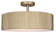 Canarm ISF1208A02PGD - 2 Lt Semi-Flush, Acylic, 15W LED-A19 Bulb (Not included), 18inch W x 9.75inch H