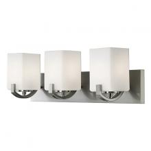 Canarm IVL422A03BN - Palmer, 3 Lt Vanity, Flat Opal Glass, 100W Type A, 24" W x 7 3/4" H x 6 3/4" D