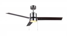 Canarm CF52JAC3BN-ES - CFan 52", 3 Pylwood Blades, Walnut and Grey Blade Color, Downrod Mount, Acrylic, 1x20W Int. LED