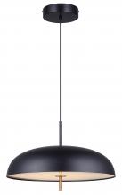 Canarm LPL287A01BKG - KELVIN, MBK/GD, 1 Lt LED Cord Pendant, Opal, 36W LED (Int.), Dimm., 1400 lm, 3/4/5000K 3CCT