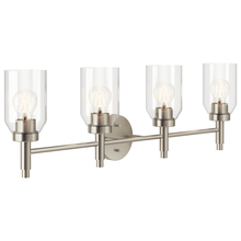 Kichler 55186NI - Madden 34 Inch 4 Light Vanity with Clear Glass in Brushed Nickel