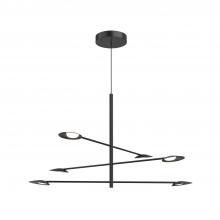 Kuzco Lighting CH90136-BK-UNV - Rotaire 36-in Black LED Chandeliers