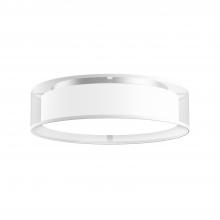 Kuzco Lighting FM7916-WOR-5CCT - Dalton 16-in White Organza LED Flush Mount