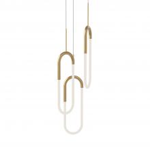 Kuzco Lighting MP95103-BG - Huron 3 Head Brushed Gold LED Multi Pendant