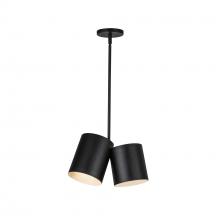 Kuzco Lighting PD58814-BK - Keiko 14-in Black 2 Lights Pendant