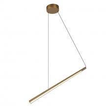Kuzco Lighting LP68124-VB-UNV - Lex 24-in Vintage Brass LED Linear Pendant