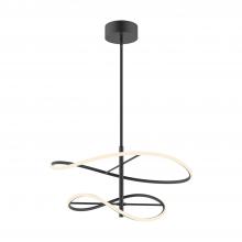 Kuzco Lighting PD96424-BK-UNV - Collide 24-in Black LED Pendant