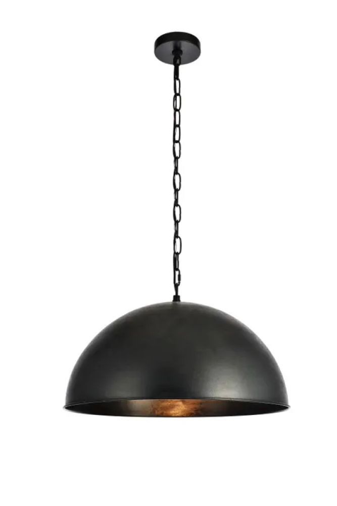 Merce Collection Pendant D20 H12.75 Lt:1 Vintage Black Finish