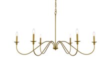 Elegant LD5056D48BR - Rohan 48 Inch Chandelier in Brass