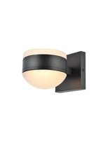 Elegant LDOD4017BK - Raine Integrated LED Wall Sconce in Black