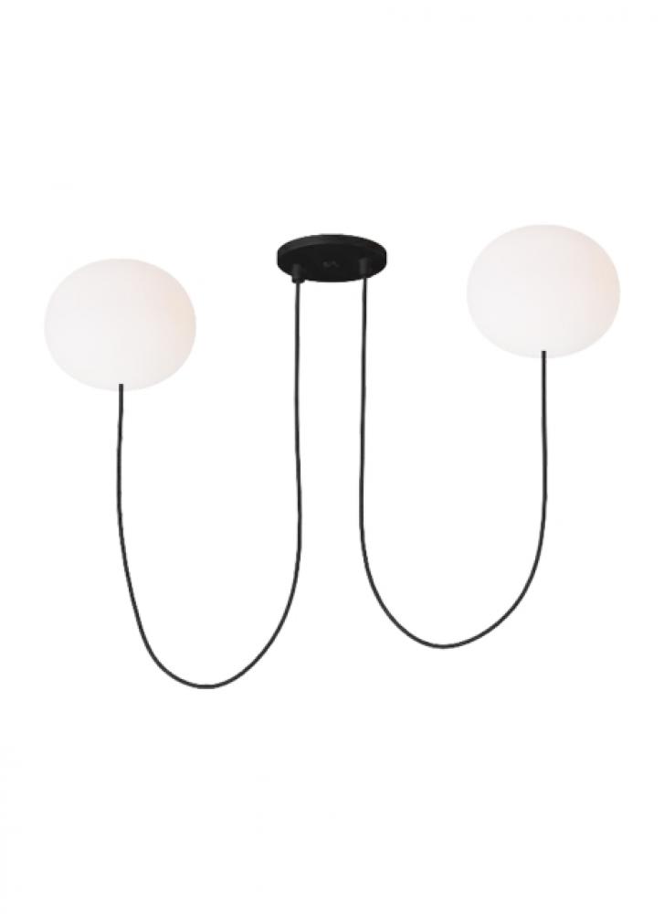 Helium Small 2 Light Chandelier