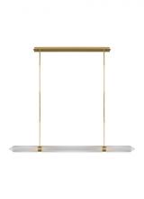 Visual Comfort AKLS28627BR - Avroko Langston 1-light dimmable LED extra large linear chandelier with plated brass finish