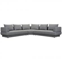 Furniture by PARK 33358-FK-3PL-C-3PR - AMARO FABRIC SECTIONAL WITH RIGHT HAND FACING CHAISE