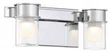 Minka P5412-077-L - Herald Square - 2 LIGHT LED Bath Chrome