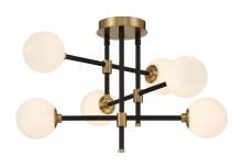Minka P8156-681 - COSMET - 6 LIGHT FLUSH MOUNT