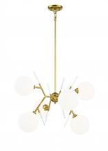 Minka P1486-248 - POLARES - 6 LIGHT CHANDELIER