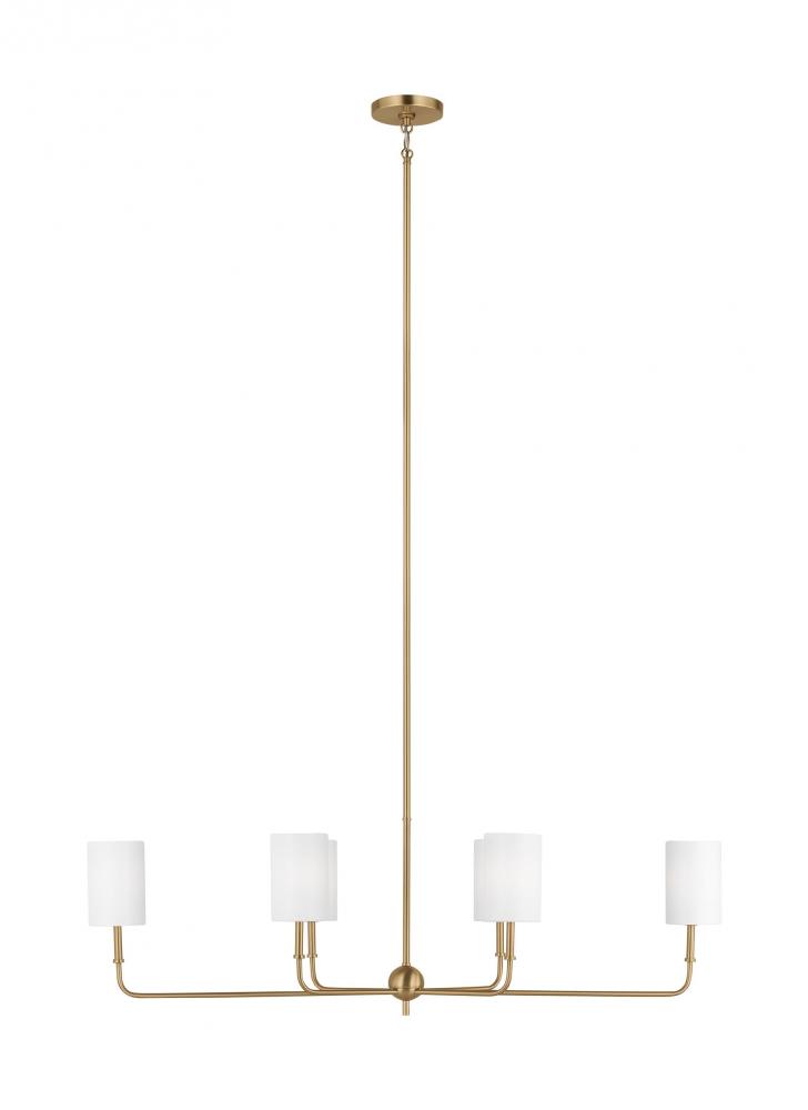 Transitional brass chandelier deals