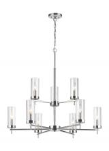 Visual Comfort 3190309EN-05 - Zire Nine Light Chandelier