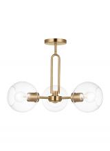 Visual Comfort 7755703EN7-848 - Three Light Semi-Flush Convertible Pendant