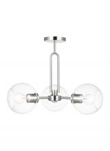 Visual Comfort 7755703EN7-962 - Three Light Semi-Flush Convertible Pendant