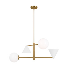 Visual Comfort AEC1104MWTBBS - Cosmo Large Chandelier