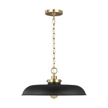 Visual Comfort CP1231MBKBBS - Wellfleet Medium Wide Pendant