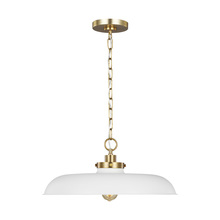 Visual Comfort CP1231MWTBBS - Wellfleet Medium Wide Pendant