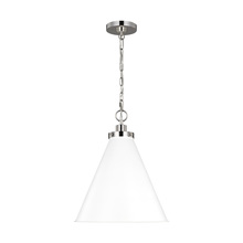 Visual Comfort CP1271MWTPN - Wellfleet Medium Cone Pendant