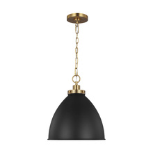 Visual Comfort CP1291MBKBBS - Wellfleet Medium Dome Pendant